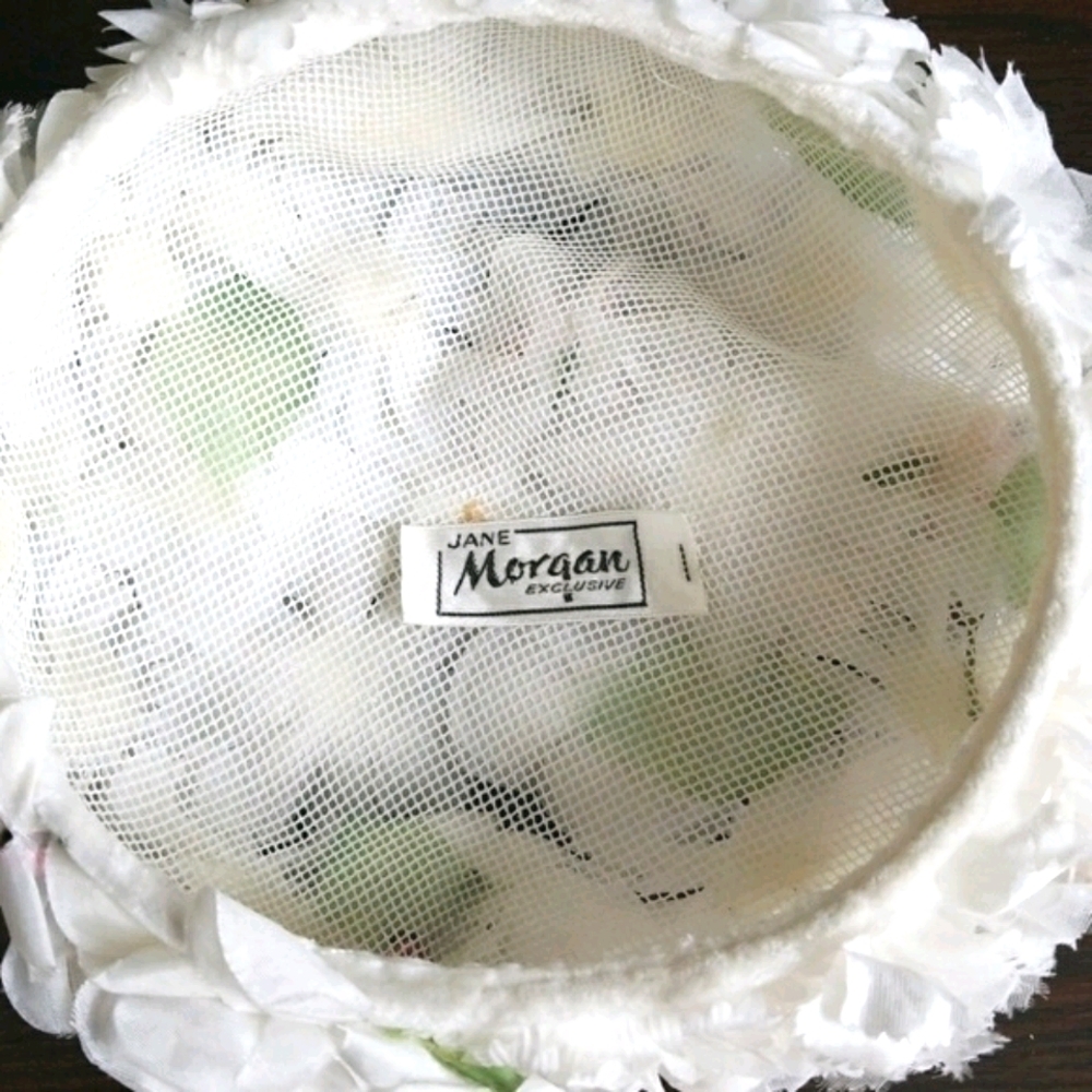 Vintage Mid Century 1950's Signed Jane Morgan Daisy Pill Box Hat - Picture 13 of 15